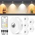 Willed Rechargeable Puck Lights With Remote Control, 3 Color Temperatures And Ti. Fixed Price $40.79.