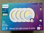 Philips 5/6" 5cct Led Retrofit Downlight 4 Ct Multi Pack Recessed Can Light New. Fixed Price $29.99.