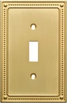 Franklin Brass W35058-bb-c Classic Beaded Single Switch Wall Plate Brushed. Fixed Price $13.99.