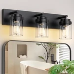 Izorro Bathroom Vanity Light Fixture, 3-light 22 Inch Matte Black Li.... Fixed Price $61.91.