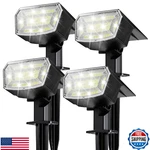 Tecknet Spot Lights Outdoor With 59 Led, 4 Pack Solar Waterproof. Fixed Price $58.25.
