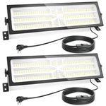 Agrantop 2 Pack Linkable Led Shop Light Built-in Outlet - 100w 15000lm Aluminum. Fixed Price $113.73.