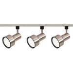 Nuvo Lighting 3 Light R30, Step Cylinder Track Kit, Brushed Nickel - Tk340. Fixed Price $123.99.