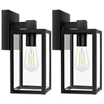 Brightever 2-pack Outdoor Wall Lanterns, Waterproof Exterior Sconce Light. Fixed Price $59.98.