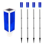 Aolyty Solar Lights Outdoor, Waterproof Driveway Markers Reflective, Blue. Fixed Price $42.29.