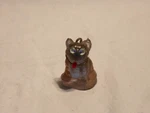 Miniature Antique Czech Glass French Bulldog Figurine Tiny Light Purple. Fixed Price $49.99.