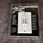 Casablanca W-28w Ceiling Fan Speed & Light Control Wired Wall Switch White. Fixed Price $79.95.