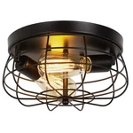 Foucasal Industrial Black Flush Mount Ceiling Light 2-light Farmhouse Fixture.... Fixed Price $67.99.