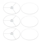 3pack 6" E26 E27 Lamp Shade Ring Frame Lampshade Holder Wire Drum. Fixed Price $15.08.