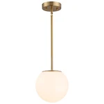 Dalivol Gold Globe Pendant Light Fixture, Mid Century Modern, 1-light. Fixed Price $76.22.
