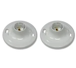 Lot Of 2 Leviton R50-8829-cw4 Keyless Plastic Ceiling Lampholders. Fixed Price $9.89.