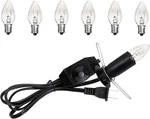 1 Pack Salt Lamp Cord Replacement With 6 Bulbs, C Type Clip Scoket. Fixed Price $14.76.