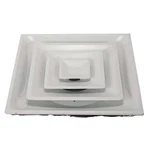 6 To 12 In Square 3 Cone Diffuser, White, 4jrl3. Fixed Price $81.15.