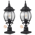 Vevor 2 Pcs Dusk To Dawn Outdoor Lamp Post Light Fixture 20.87in Pole Pier Mount. Fixed Price $81.64.