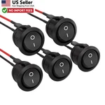 Apiele 5pcs Rocker Switch Kcd1 Mini Round Toggle Spst 2pin Pre-wired From Usa. Fixed Price $9.88.