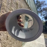1 Elite 410w 6 In. White Recessed Ceiling Light Baffle And Trim Ring = Halo. Fixed Price $5.00.