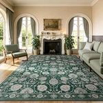 Carpelux Floral 8x10 Area Rugs For Living Room, Washable Large Bedroom Rug, Soft. Fixed Price $69.37.