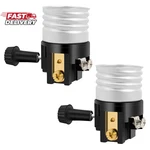 Ul Listed E26 Light Socket Baocuz Lamp Replacement With On/off Switch Kn. Fixed Price $8.38.