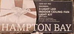 Hampton Bay Universal 3-light Led Indoor Ceiling Fan Light Kit White Lk1906. Fixed Price $40.49.