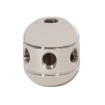 B&p Lamp Large Turned Brass Cluster Body, Polished Nickel Finish. Fixed Price $21.96.
