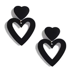 Double Heart Earrings Dangling Drop For Women Love Dangl.... Fixed Price $19.39.