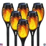 Solar Torch Lights With Flickering Flame, Waterproof Outdoor Garden Decor. Fixed Price $54.87.