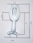 42 Glendale Arm Bracket Replacement White Ceiling Fan Hampton Bay Complete. Fixed Price $18.95.