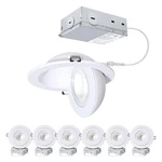 Popanu 6-inch Gimbal Recessed Light - 12w 90 Tilt 360 Rotation, 5cct 2700k.... Fixed Price $176.49.