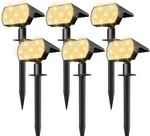 Nymphy 6-pack Solar Spot Lights, 56 Led, 3 Modes, Waterproof Ip68, Outdoor - Nib. Fixed Price $29.95.