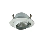 Nora Ns-18, 4 Inch White Eyeball Trim, Adjustable Recessed Light, New In Box. Fixed Price $15.00.
