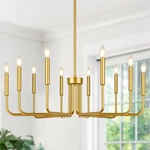 Lynnoland Gold 10-light Farmhouse 10-light, (no Assembly Light Fixture). Fixed Price $207.41.