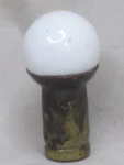 Vintage Lamp Finial Ceramic Or Porcelain Ball Sphere Orb Globe Accent Topper. Fixed Price $13.20.