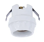 B&p Lamp Glazed Porcelain U-clip Socket Double Clip, For 1 17/32" Diameter Hole. Fixed Price $12.20.
