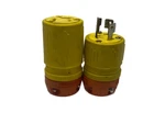 Nos Ericson 15a 125v 2 Pole 3 Wire Male & Female Plug Receptacle Pair L5-15. Fixed Price $22.39.