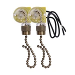 Ceiling Fan Light Switch Zing Ear Ze-109 Two-wire With Pull Cords For Fans, L.... Fixed Price $11.49.