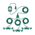 Feekoon 40 Ft Extension Cord Outdoor With Outlet Timer, 1 To 3 Splitter Exten.... Fixed Price $50.02.