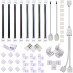 Fsjee 5 Pin Led Strip Connector Kit, Include L And T Shape Rgbw Con.... Fixed Price $25.72.