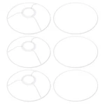 3pcs 7" E26 E27 Lamp Shade Ring Frame Lampshade Holder Wire Drum. Fixed Price $16.30.