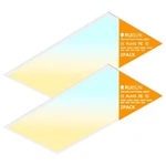 2 Pack 2x4 Led Flat Panel Light Drop Ceiling Office Fixture,surface Mount Dro.... Fixed Price $159.38.