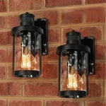 Laluz Motion Sensor Outdoor Light Fixtures, 2 Pack Black Anti-rust Exterior.... Fixed Price $47.49.