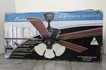 New Old Stock - Aloha Breeze 42" Rubbed Bronze 3-light Ceiling Fan 3-speed. Fixed Price $140.00.