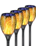 Eoyizw Solar Lights Outdoor 4 Pack, 99 Leds Torch Light With Flickering.... Fixed Price $45.59.
