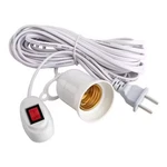 10m Power Cord Cables E27 Lamp Base Holder With Switch Wire For Pendant Led Bulb. Fixed Price $5.99.