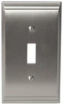 Amerock 1906894 Nickel Candler Single Toggle Switch Plate. Fixed Price $17.24.