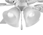 Progress Lighting Fan Light Kits Collection 4-light White Ceiling Kit. Fixed Price $37.95.