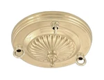 B&p Lamp 3 Loop Embossed, Solid Brass Canopy, Polished & Lacq.. Fixed Price $58.17.