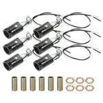 6pcs E12 Candelabra Base Lamp Holder Light Socket Ul Listed With Wire 2.1". Fixed Price $15.52.