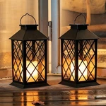 Homemory Solar Lanterns Outdoor Waterproof Hanging Flickering Flameless Candles. Fixed Price $69.34.