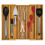 Best Purawood Kitchen Drawer Organizer - Expandable Utensil For Kitchen, Cutlery. Fixed Price $52.78.