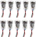 10 Pack Led Screw-mount E10 Small Bulbs Holder With Wire Socket For Home.... Fixed Price $15.11.